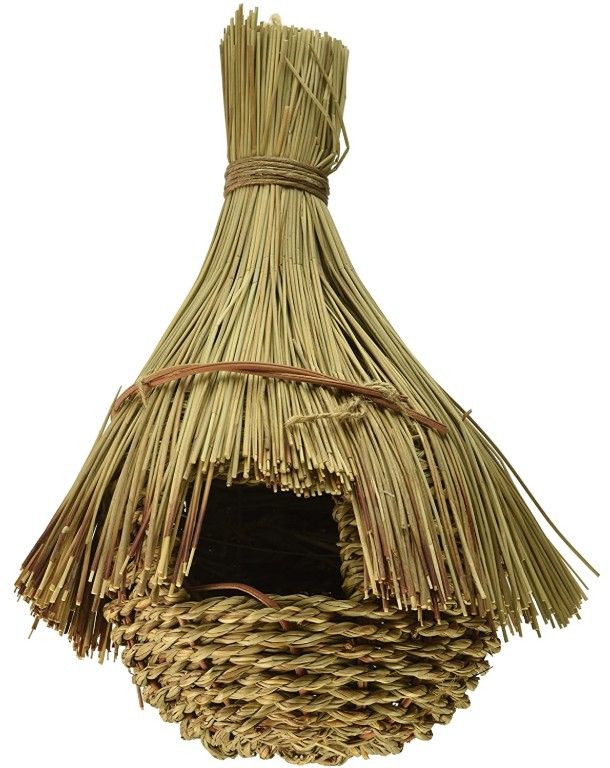 Prevue All Natural Fiber Indoor/Outdoor Grass Hut Nest Jumbo image 0