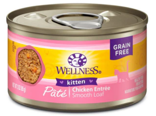 Wellness Complete Health Natural Grain Free Chicken Wet Cat Food-3oz Case of 24 image 0