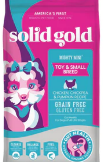 Solid Gold GrainFree Mighty Mini Chicken, Chickpea,&Pumpkin Toy&Small Breed 11lb image 0