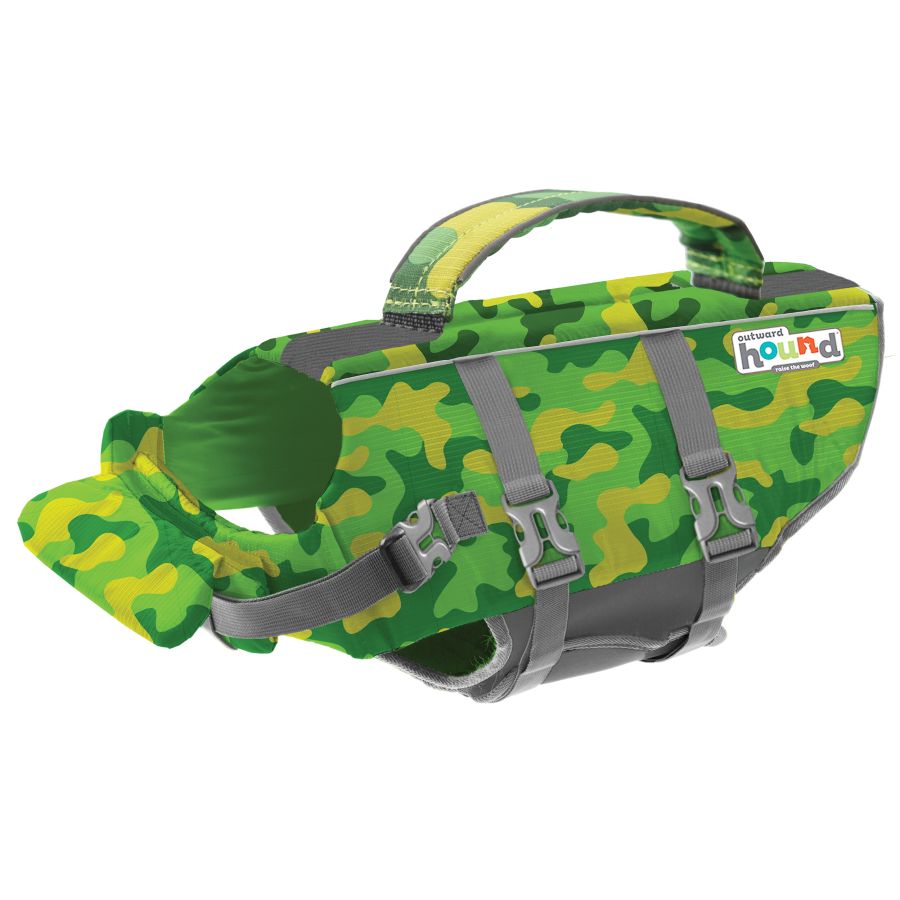 Outward Hound Granby Splash Camo Dog Life Jacket image 0