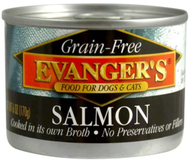 Evanger's Grain-Free Wild Salmon Canned Cat and Dog Food - 6 Oz - Case of 24 image 0