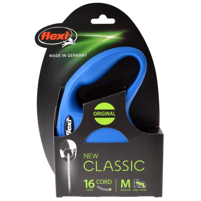 Flexi New Classic Retractable Cord Leash - Blue image 0