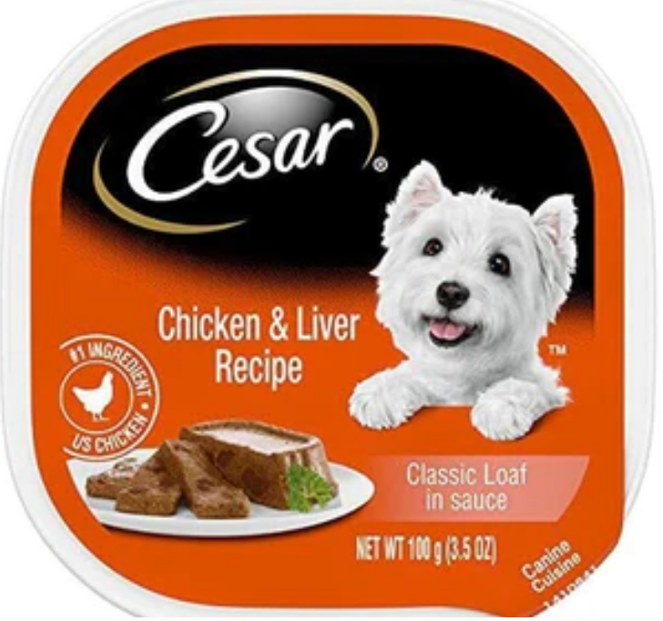 Cesar Canine Cuisine with Chicken & Liver in meaty juices - 3.5oz - 24 Pack image 0