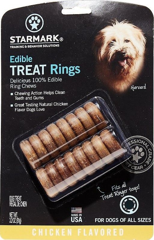 Starmark Edible Treat Rings Chicken Flavor image 0