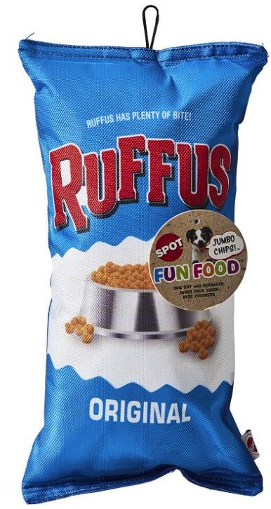 Spot Fun Food Ruffus Chips Plush Dog Toy image 0