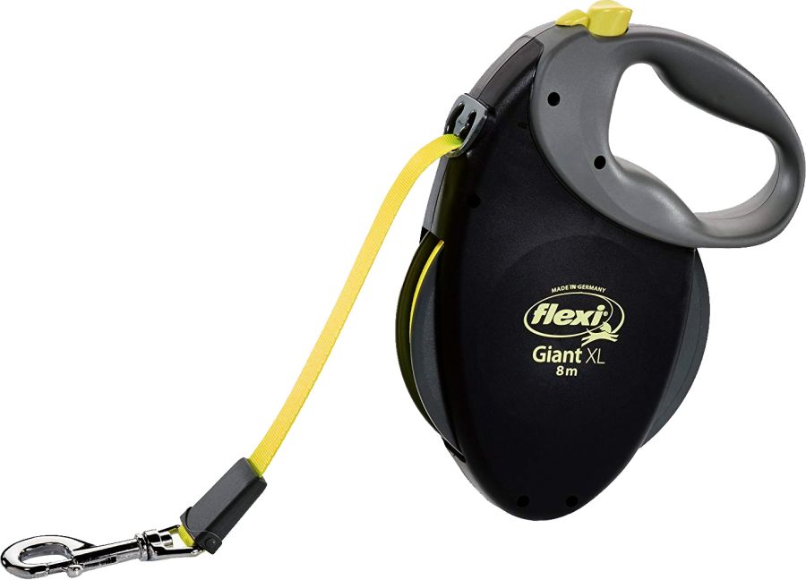 Flexi Giant Retractable Tape Dog Leash - Black / Neon image 0