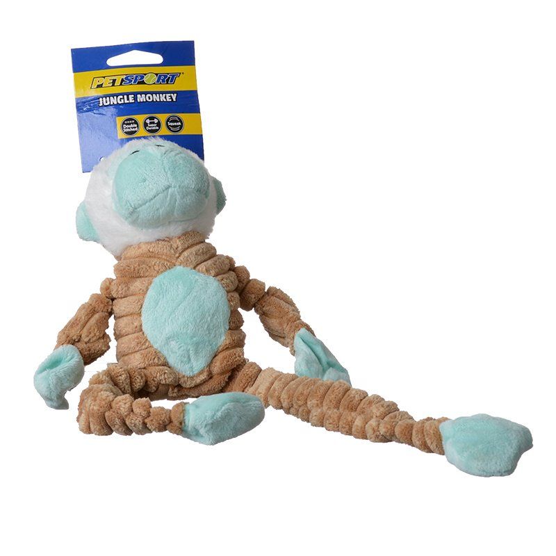PetSport Tuff Squeak Jungle Monkey Toy image 0