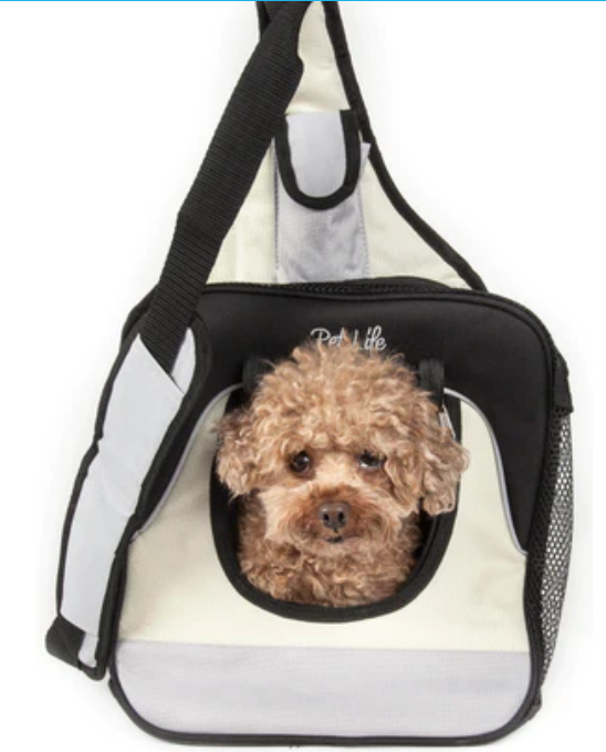 Pet Life ® Single Strap Over-The-Shoulder Hands Free Fashion Pet Backpack image 1