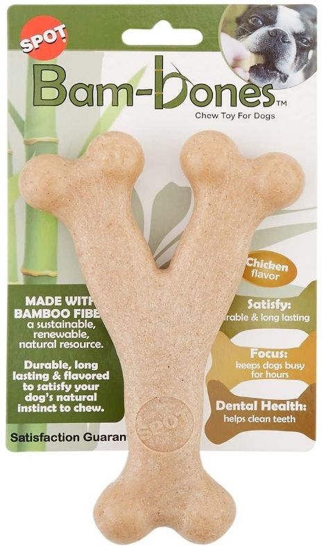 Spot Bambone Wish Bone Chicken Dog Treat Large image 0