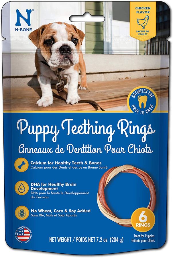 N-Bone Puppy Teething Ring - Chicken Flavor image 0