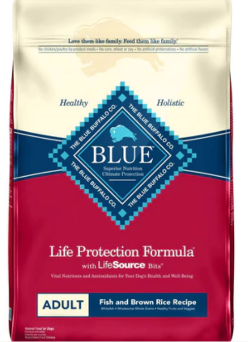 Blue Buffalo Life Protection Natural Fish & Brown Rice Recipe Adult Dry Dog Food image 0