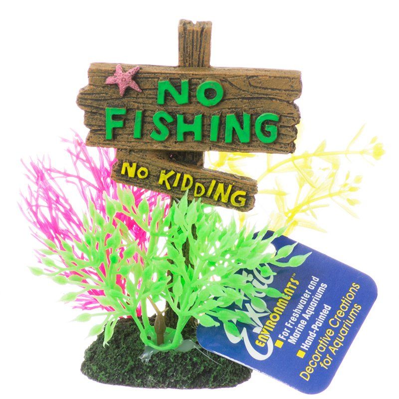 Exotic Environments No Fishing No Kidding Sign image 0