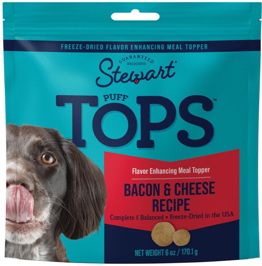 Stewart PuffTops Freeze Dried Bacon and Cheese Food Topper image 0