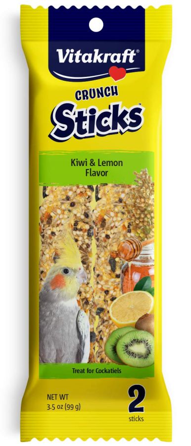 Vitakraft Crunch Sticks Kiwi & Lemon Cockatiel Treats image 0