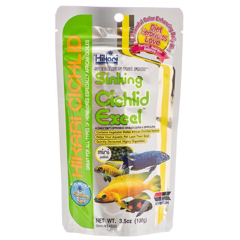 Hikari Cichlid Excel Sinking Fish Food - Mini Pellet image 0