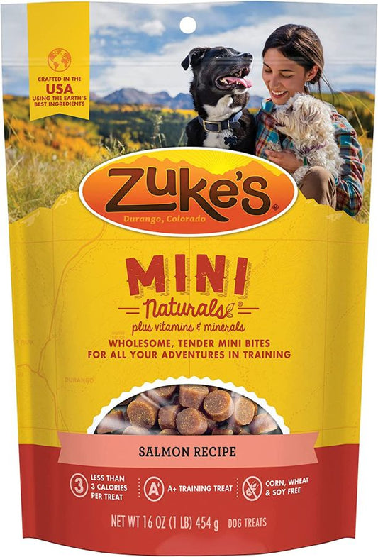 Zukes Mini Naturals Dog Treat - Savory Salmon Recipe image 0