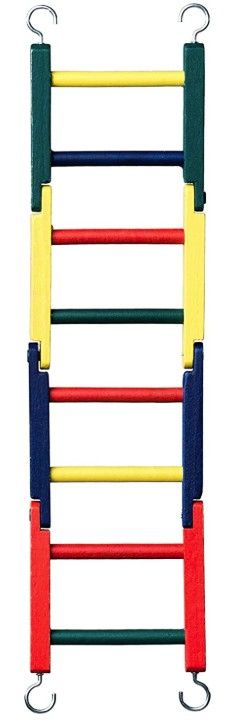 Prevue Carpenter Creations Hardwood Bendable 15 Inch Bird Ladder image 0