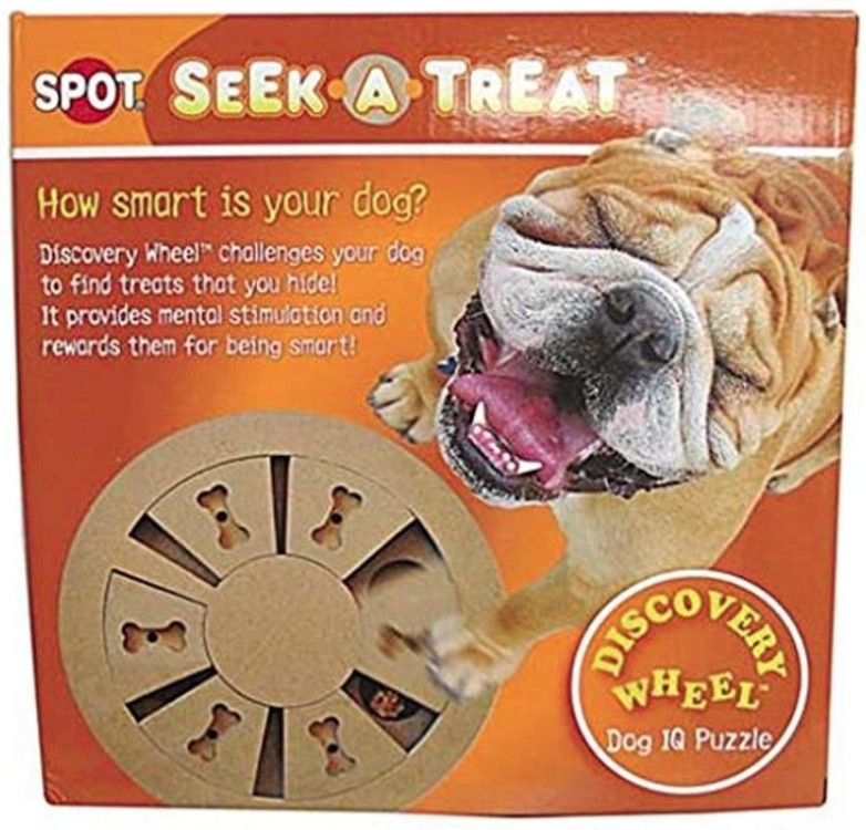 Spot Seek-A-Treat Discovery Wheel Interactive Dog Treat and Toy Puzzle image 0