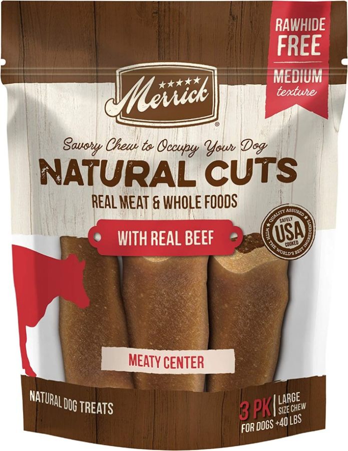 Merrick Natural Cut Beef Chew Treats Large image 0