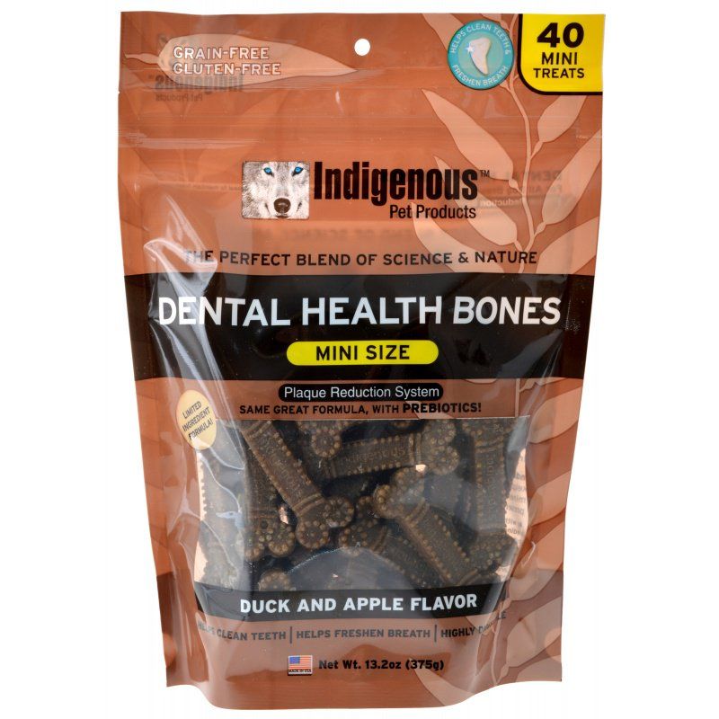 Indigenous Dental Health Mini Bones - Duck & Apple Flavor image 0