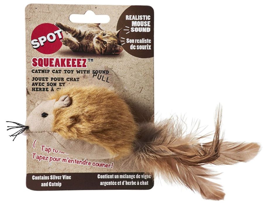 Spot Squeakeeez Mouse Cat Toy Assorted Colors image 0