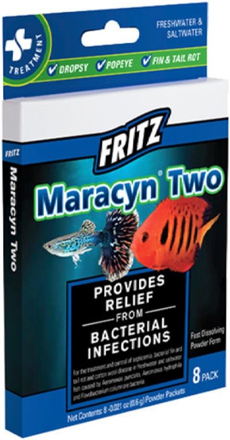 Fritz Maracyn Two Bacterial Medication Powder for Freshwater and Saltwater image 0
