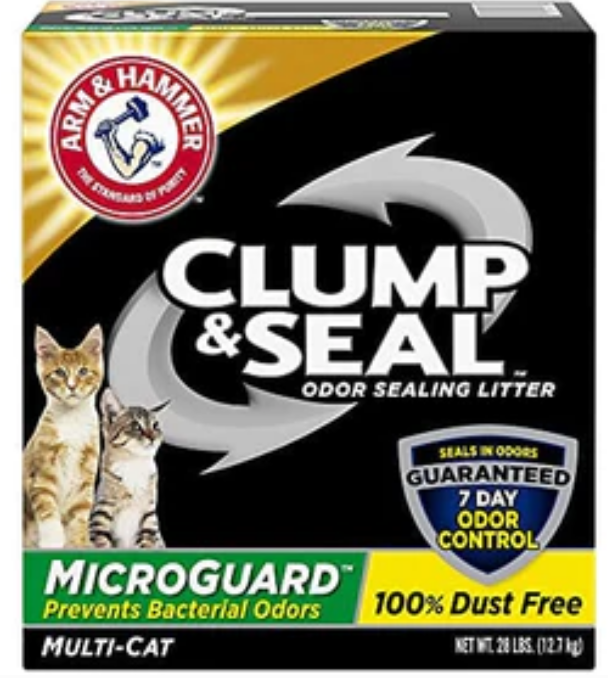 Arm & Hammer Clump & Seal Microguard Cat Litter - 28 Lbs image 0