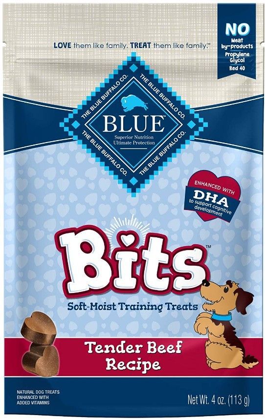 Blue Buffalo Blue Bits Soft-Moist Training Treats Tender Beef Recipe image 0