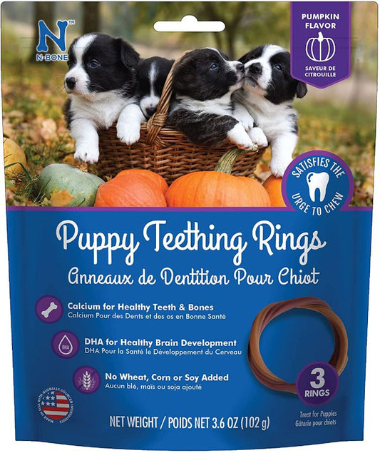 N-Bone Puppy Teething Ring - Pumpkin Flavor image 0