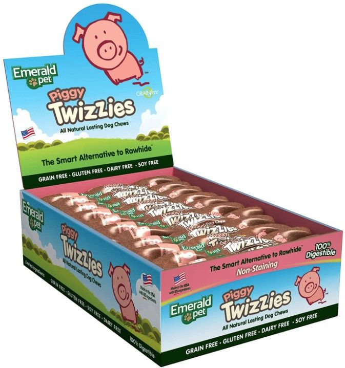 Emerald Pet Piggy Twizzies Natural Dog Chews image 0