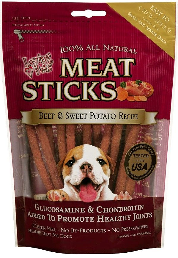 Loving Pets Meat Sticks Dog Treats - Beef & Sweet Potato image 0