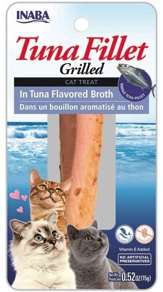 Inaba Tuna Fillet Grilled Cat Treat in Tuna Flavored Broth image 0