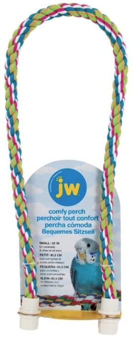 JW Pet Flexible Multi-Color Comfy Rope Perch 32 Inch image 0