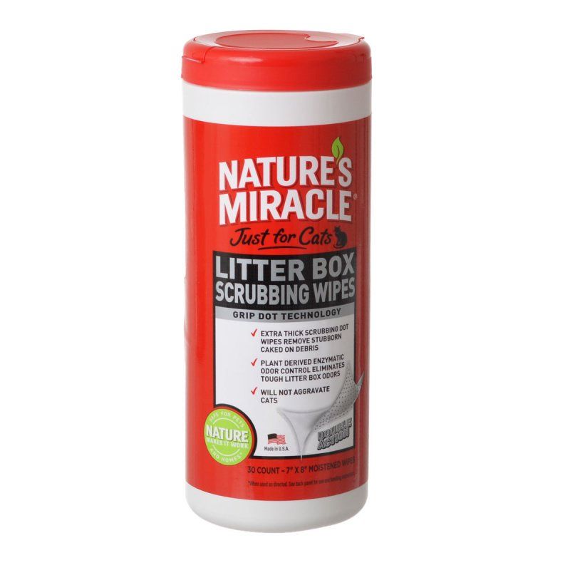 Nature's Miracle Just For Cats Litter Box Wipes image 0