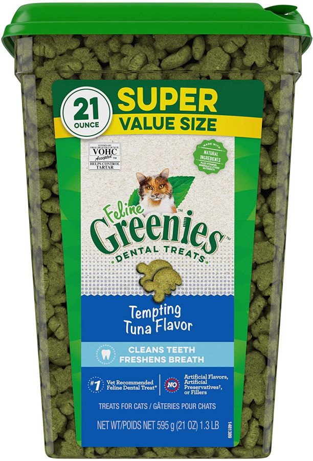Greenies Feline Dental Treats Tempting Tuna Flavor image 0