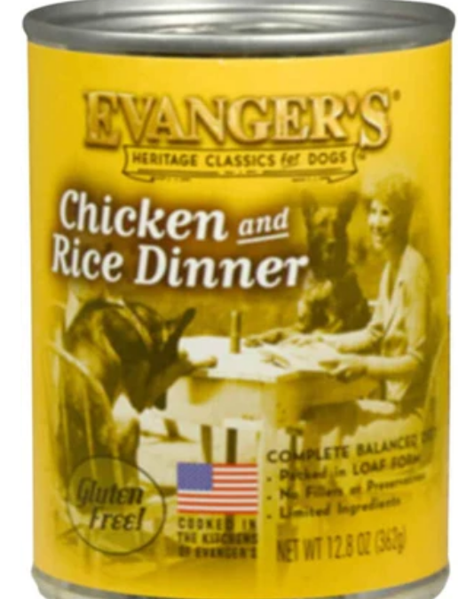 Evanger's Complete Classic Chicken & Rice Dinner Canned Dog Food - 12.8 Oz image 0