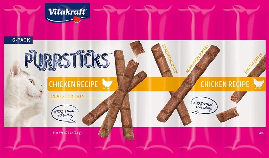 Vitakraft PurrSticks Chicken Treats for Cats image 0