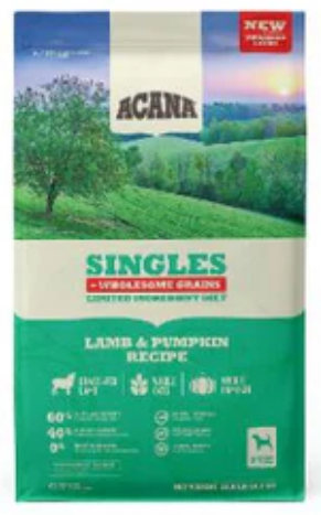 Acana Singles Grain Inclusives Formulas Lamb&Pumpkin image 0