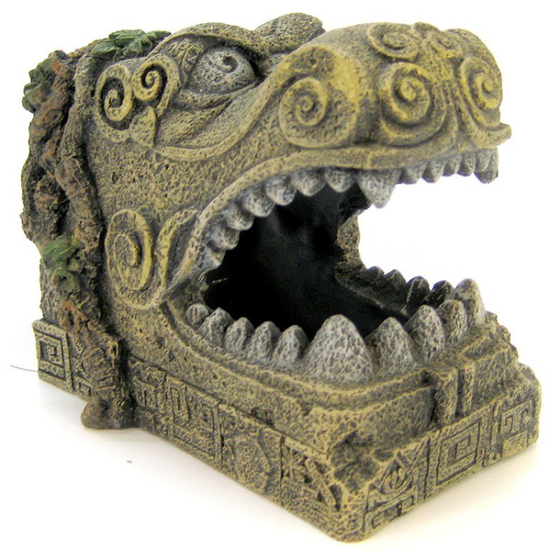 Blue Ribbon Serpent Head Tomb Ornament image 0