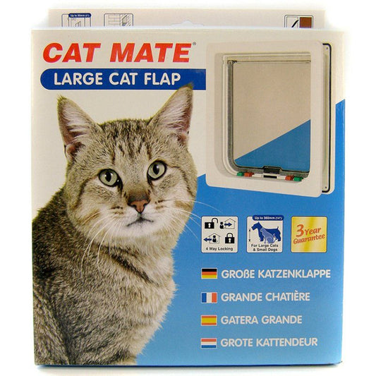 Cat Mate 4-Way Locking Self Lining Door-Large Cat Small Dog image 0
