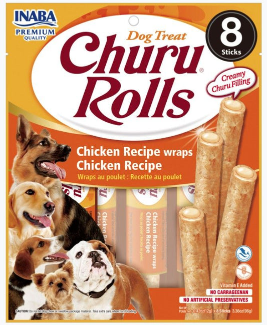 Inaba Churu Rolls Dog Treat Chicken Recipe wraps Chicken Recipe image 0