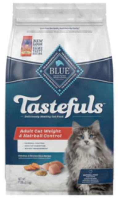 Blue Buffalo Tastefuls Indoor Hairball & Weight Control Chicken Dry Cat Food-7lb image 0