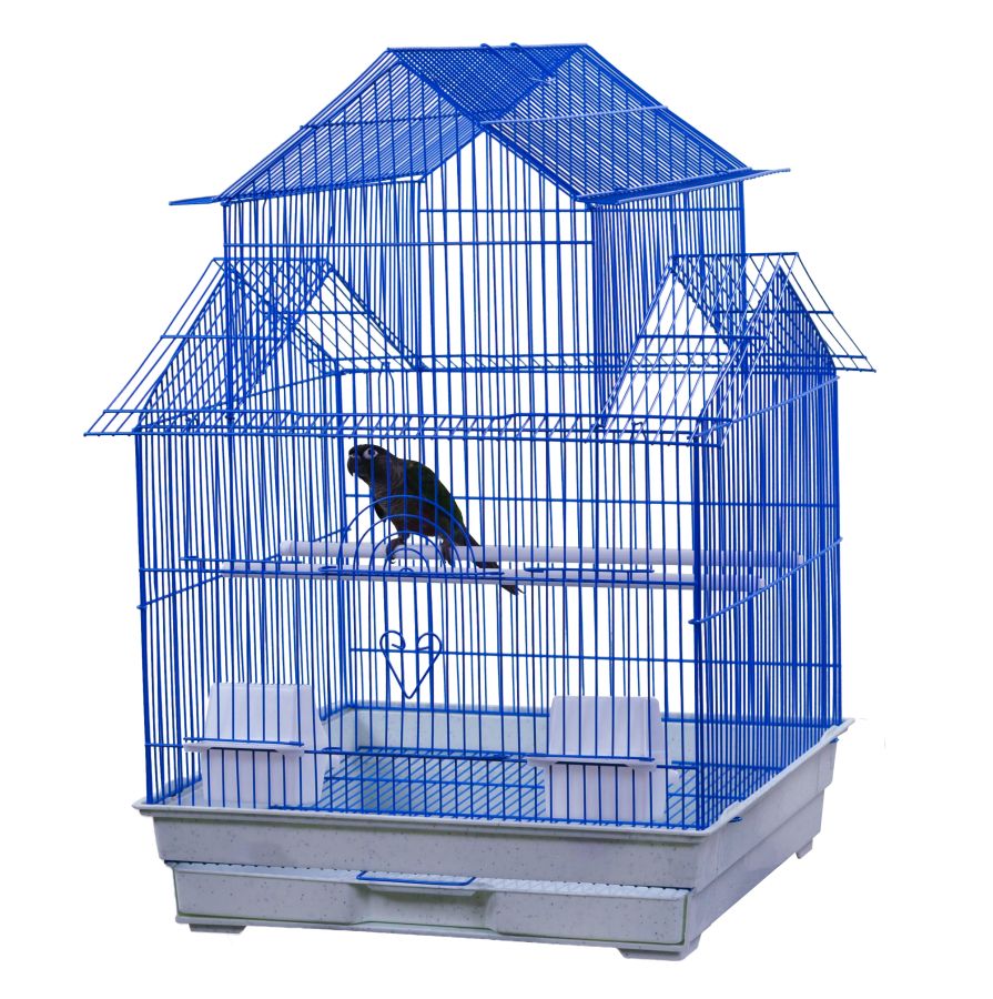 AE Cage Company House Top Bird Cage Assorted Colors image 0