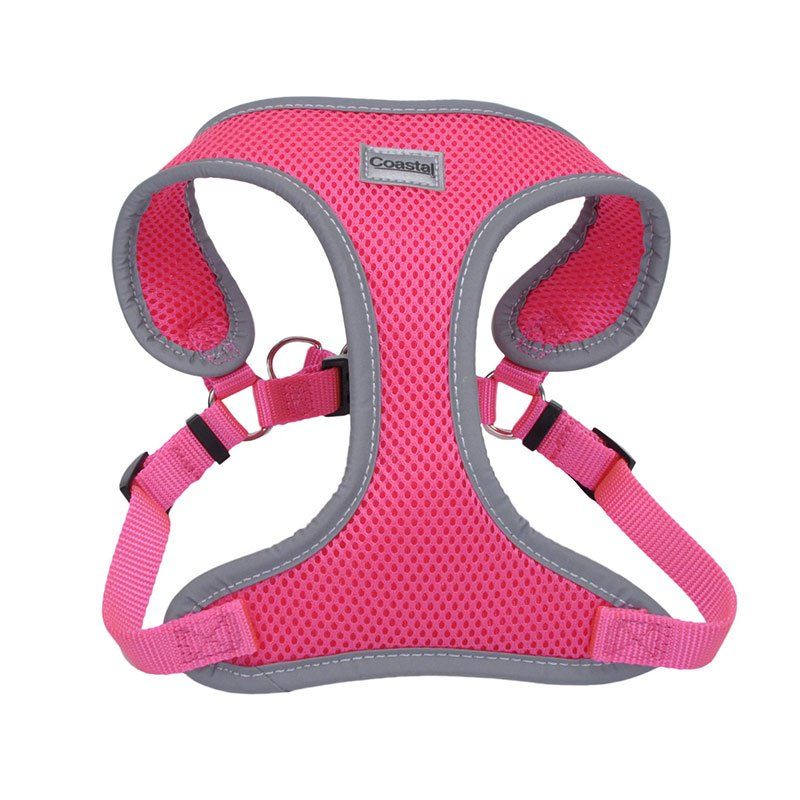 Coastal Pet Comfort Soft Reflective Wrap Adjustable Dog Harness - Neon Pink image 0