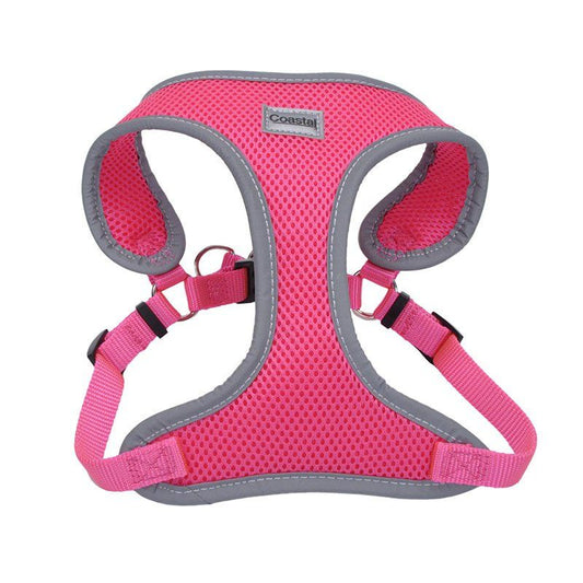 Coastal Pet Comfort Soft Reflective Wrap Adjustable Dog Harness - Neon Pink image 0