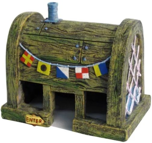 Spongebob Krusty Krab Restaurant Aquarium Decor image 0