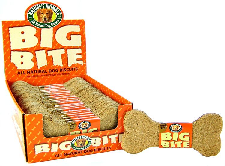 Natures Animals Big Bite Dog Treat - Peanut Butter Flavor image 0