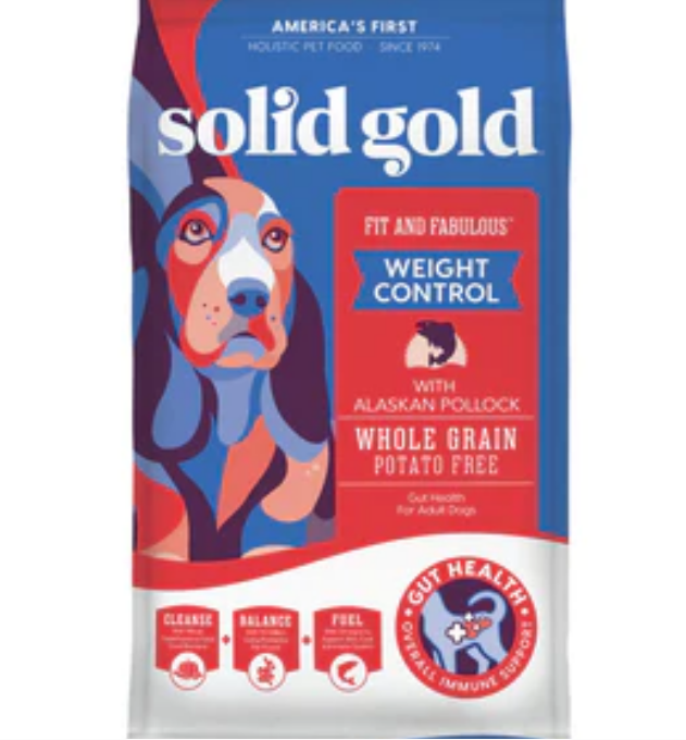 Solid Gold Fit & Fabulous Weight Control with Alaskan Pollack Adult Dry Dog Food image 0