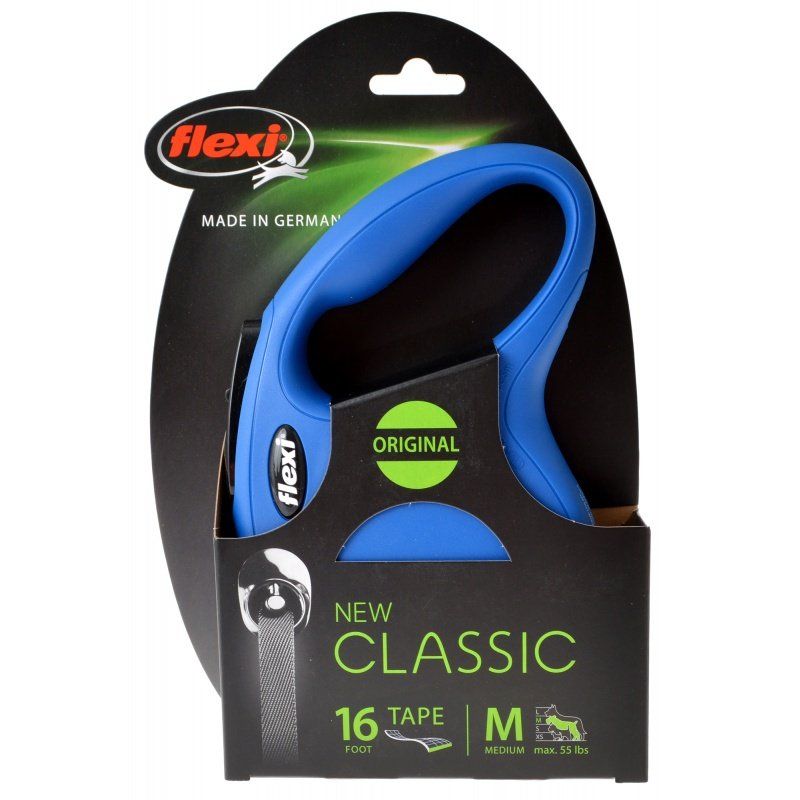 Flexi New Classic Retractable Tape Leash - Blue image 0