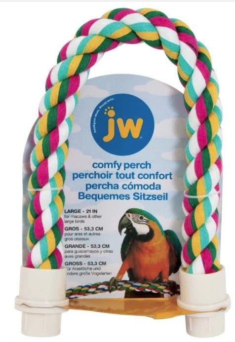 JW Pet Flexible Multi-Color Comfy Rope Perch 21" image 0